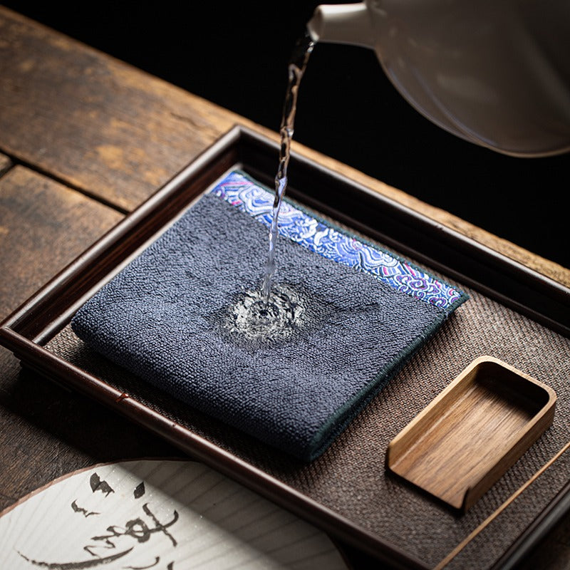 Auspicious Clouds Velvet Tea Towel