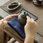 Auspicious Clouds Velvet Tea Towel