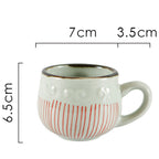 (Set of Two) Japanese Tea Cup With Handle And Saucer