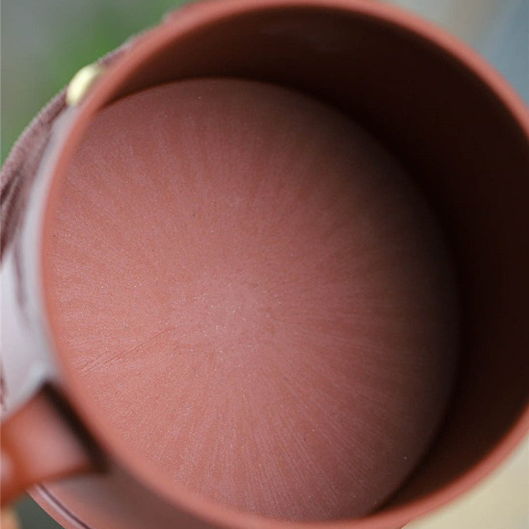 宜兴紫砂雕龙茶杯