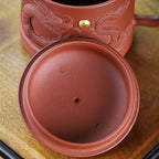 宜兴紫砂雕龙茶杯