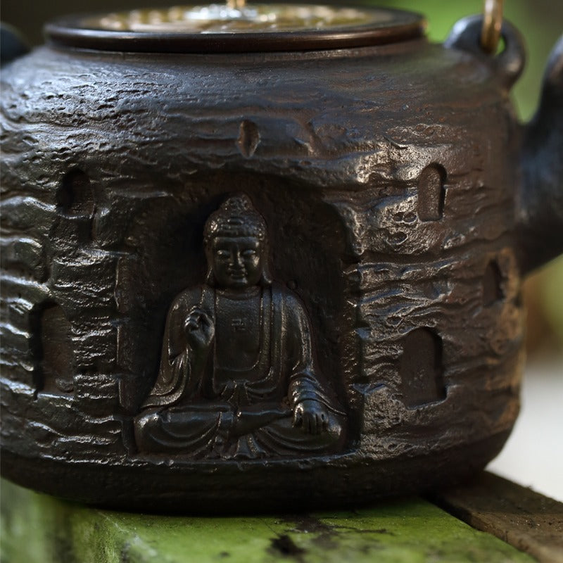 禅宗佛陀铸铁茶壶