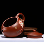 Yixing Red Clay Xi Shi Lotus Teapot