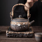 Japanese Handmade Iron Glazed Teapot
