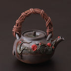 Japanese Handmade Rattan Weaving Teapot