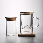 Glass Tea Cup With Mountain Infuser