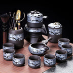 Purple Clay Winter Plum Automatic Tea Set