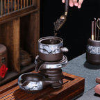Purple Clay Winter Plum Automatic Tea Set