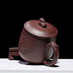 Purple Clay Dragon Tea Cup With Infuser
