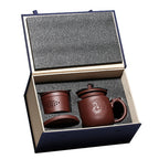 Purple Clay Dragon Tea Cup With Infuser