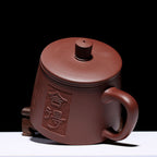 Purple Clay Willing Tea Cup With Infuser