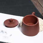 Purple Clay Willing Tea Cup With Infuser