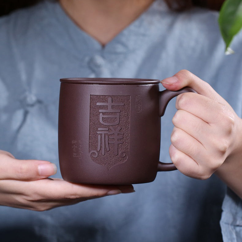 紫砂祥狮内胆杯