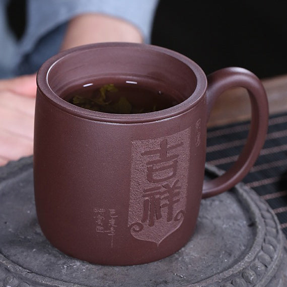 紫砂祥狮内胆杯