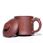 宜兴紫砂龙柄品茗杯