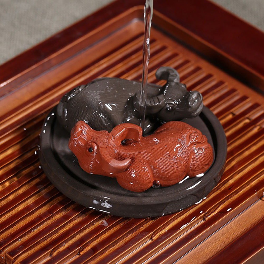 Yixing Clay Ba Gua Buffalos Tea Pet