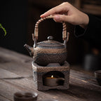 Plum Blossom Rock Clay Teapot Warmer
