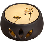 Clay Teapot Warmer With Copper Plate