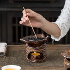 Tree Stump Tea Leaves Candle Warmer