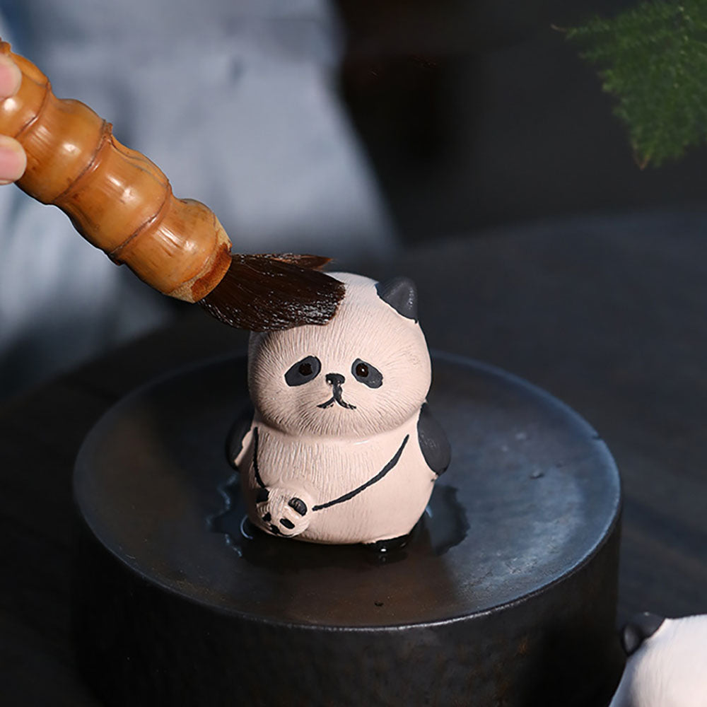 Handmade Clay Panda Tea Pet