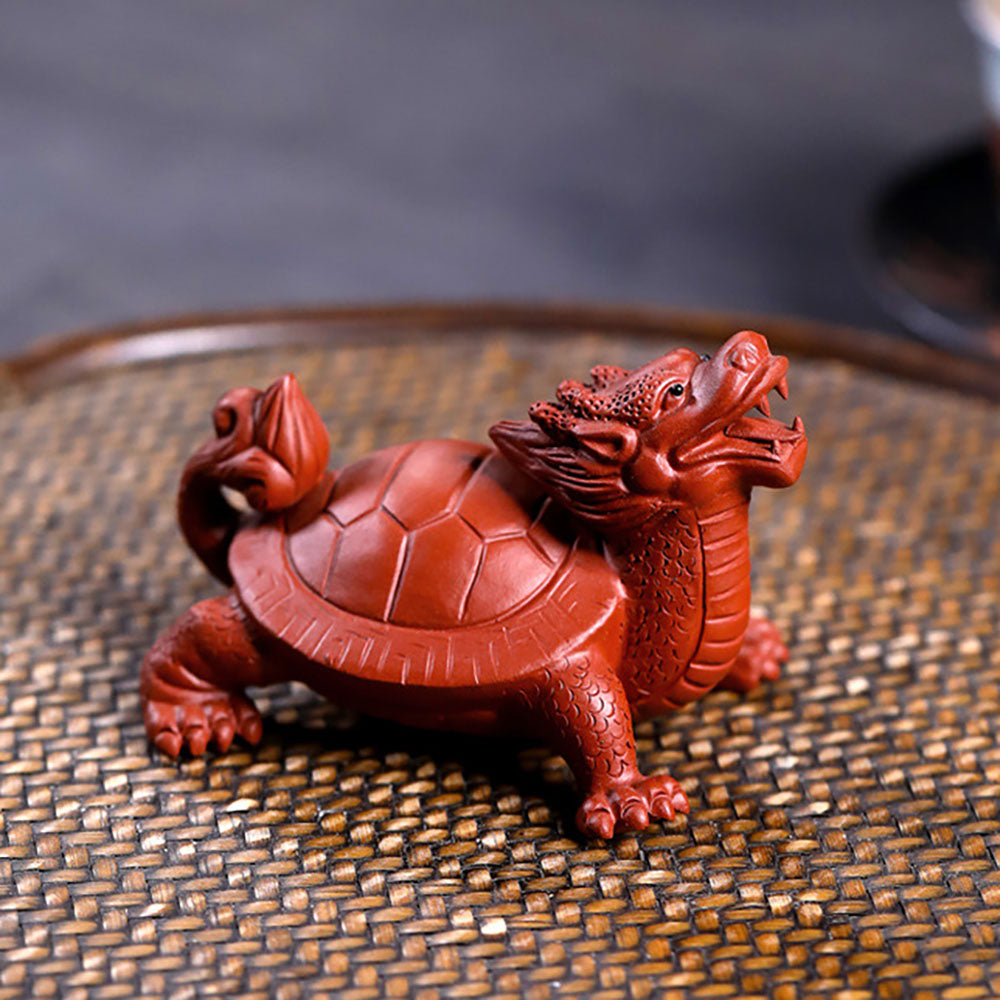 Handmade Yixing Clay Dragon Turtle Tea Pet
