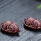 Little Monkey On Bodhi Leaf Tea Pet