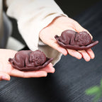 Little Monkey On Bodhi Leaf Tea Pet