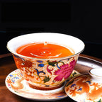 Enamel Porcelain Dragon Phoenix Gaiwan