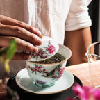 Hand-painted Flowers And Birds Gaiwan