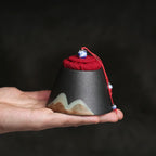 Japanese Mountain Ceramic Tea Caddy