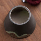 Japanese Mountain Ceramic Tea Caddy