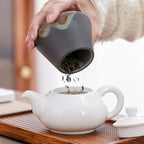 Japanese Mountain Ceramic Tea Caddy