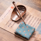 Walnut Wood Cha He With Tea Needle