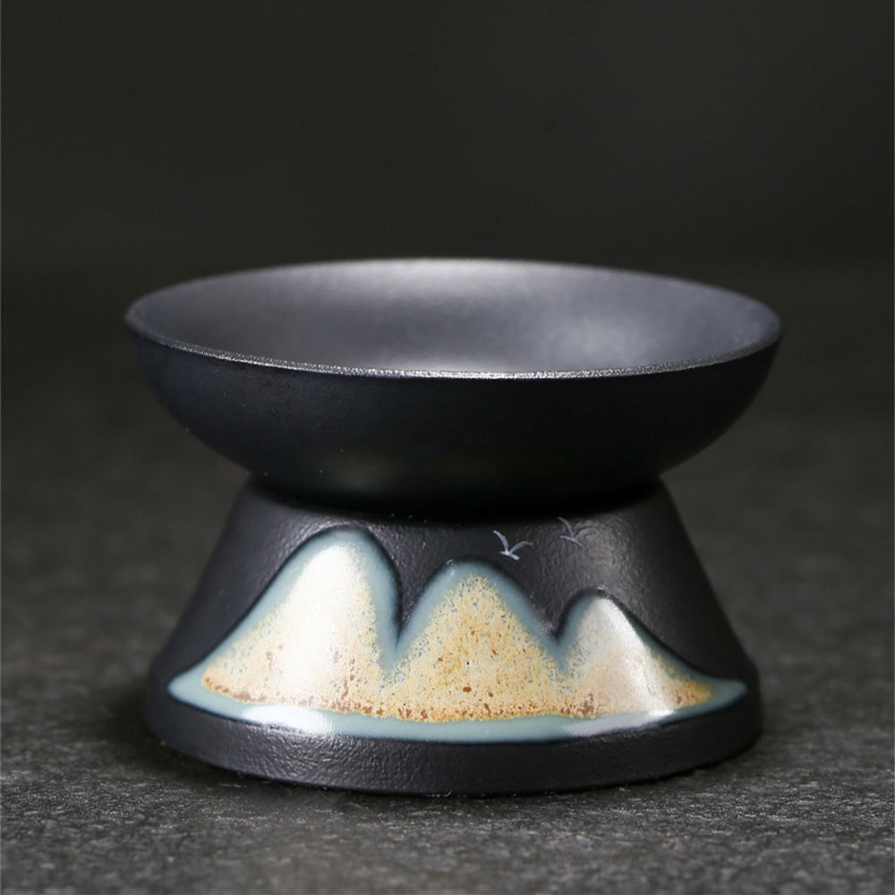 Mountains And Birds Ceramic Modern Tea Set