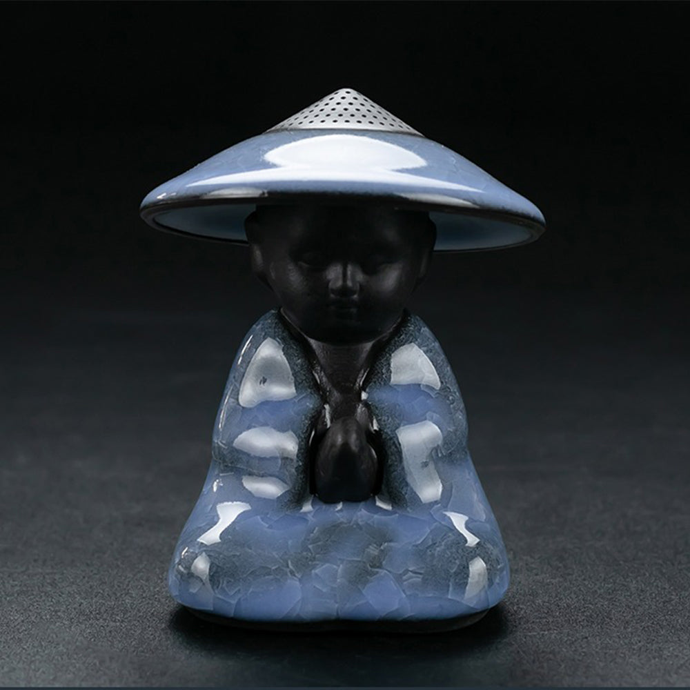 Ice Crack Blue Ceramic Chinese Tea Set