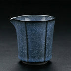 Ice Crack Blue Ceramic Chinese Tea Set