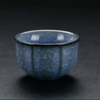 Ice Crack Blue Ceramic Chinese Tea Set