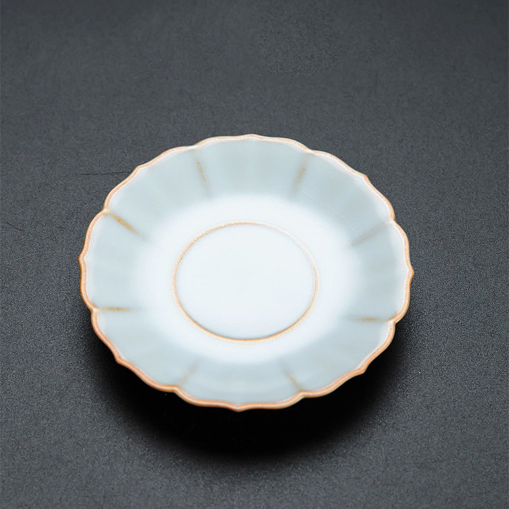 Ruyao Flower Chinese Tea Set With Sauser