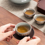 Ice Crack Geyao Chinese Tea Set With Gift Box