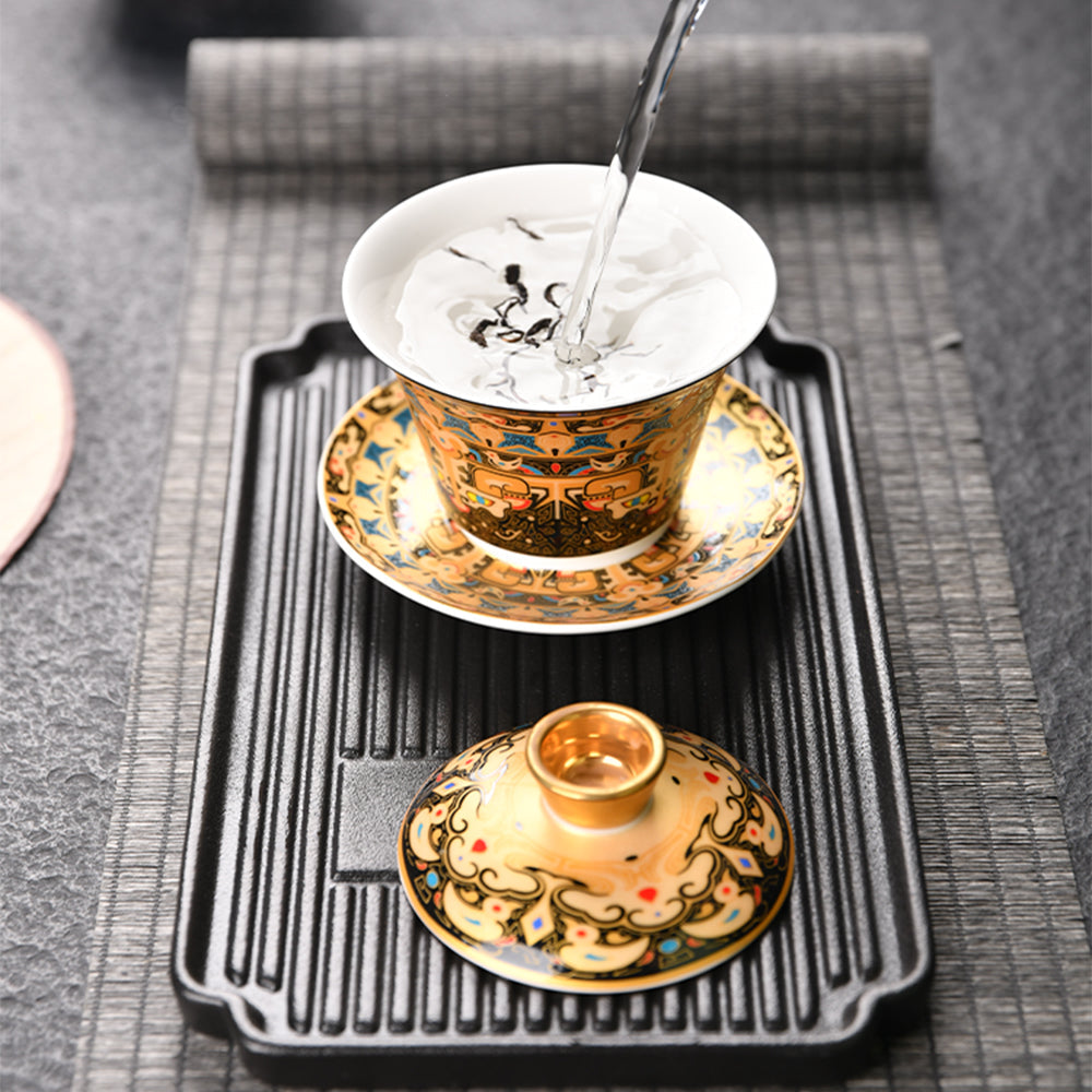 Thangka Enamel Porcelain Gaiwan