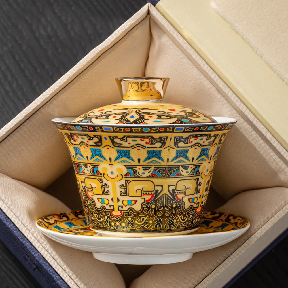 Thangka Enamel Porcelain Gaiwan