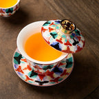 Buddhas Enamel Porcelain Gaiwan