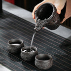 Yixing Purple Clay Dragon Tea Set