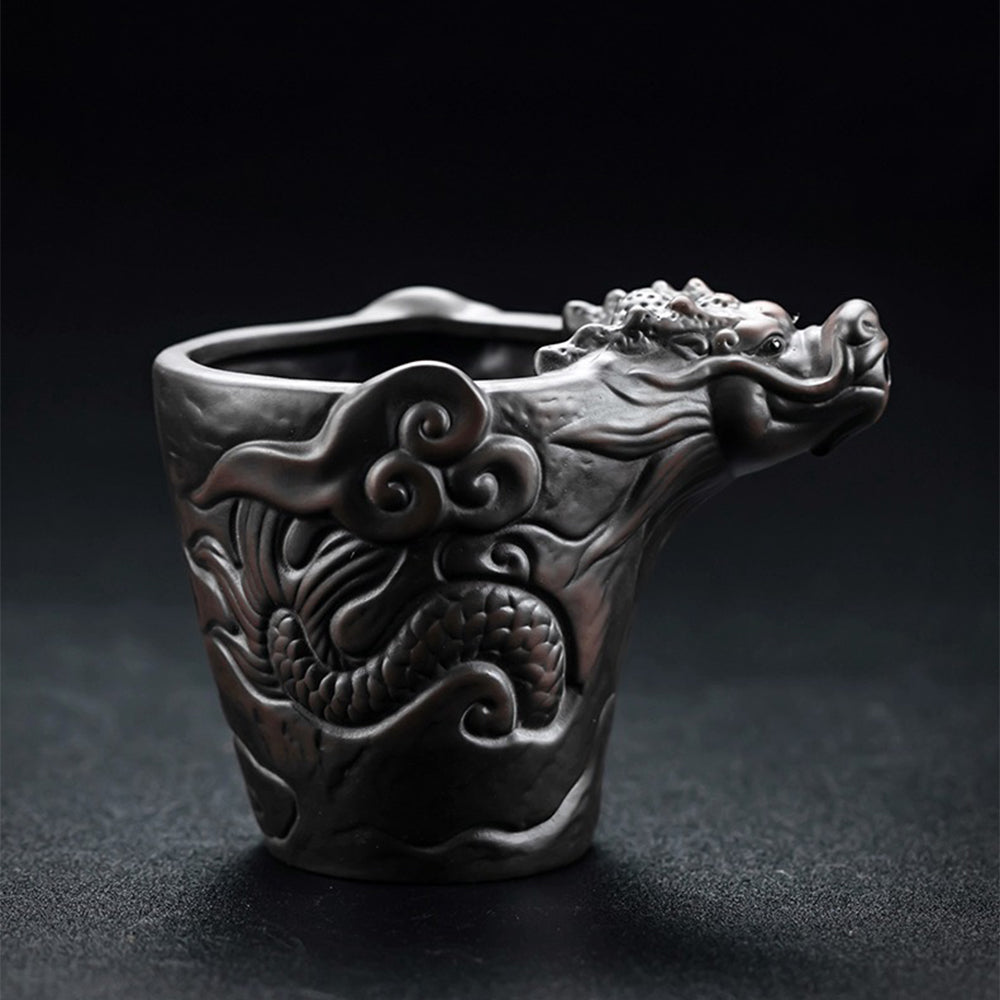 Yixing Purple Clay Dragon Tea Set