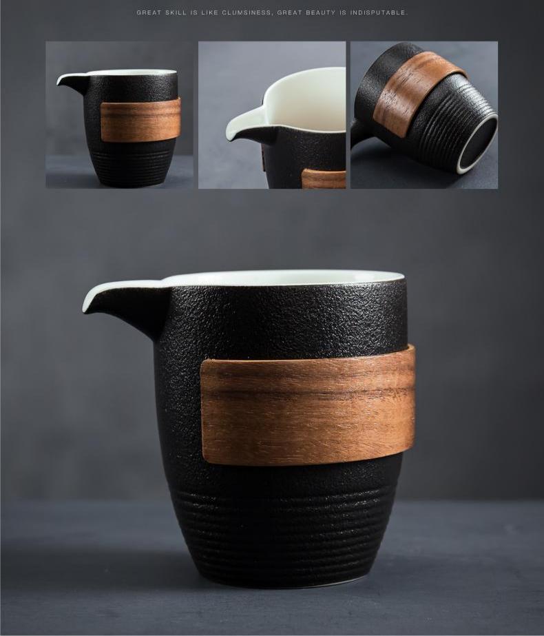 Japanese Black Pottery Kung Fu Tea Set
