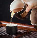 Japanese Black Pottery Kung Fu Tea Set