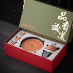 Japanese Auspicious Clouds Pottery Tea Set
