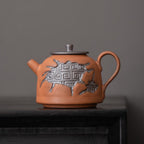 Japanese Auspicious Clouds Pottery Tea Set