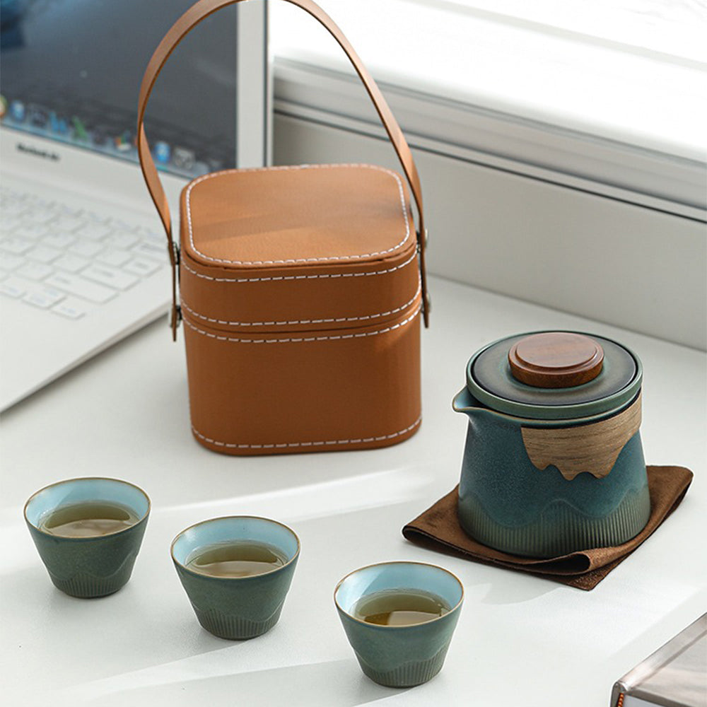 Japanese Kuai Ke Travel Tea Set