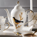 British Bone China Magpie Modern Tea Set